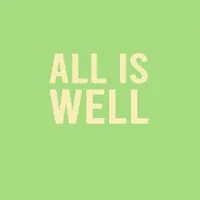 All is well in light green background.